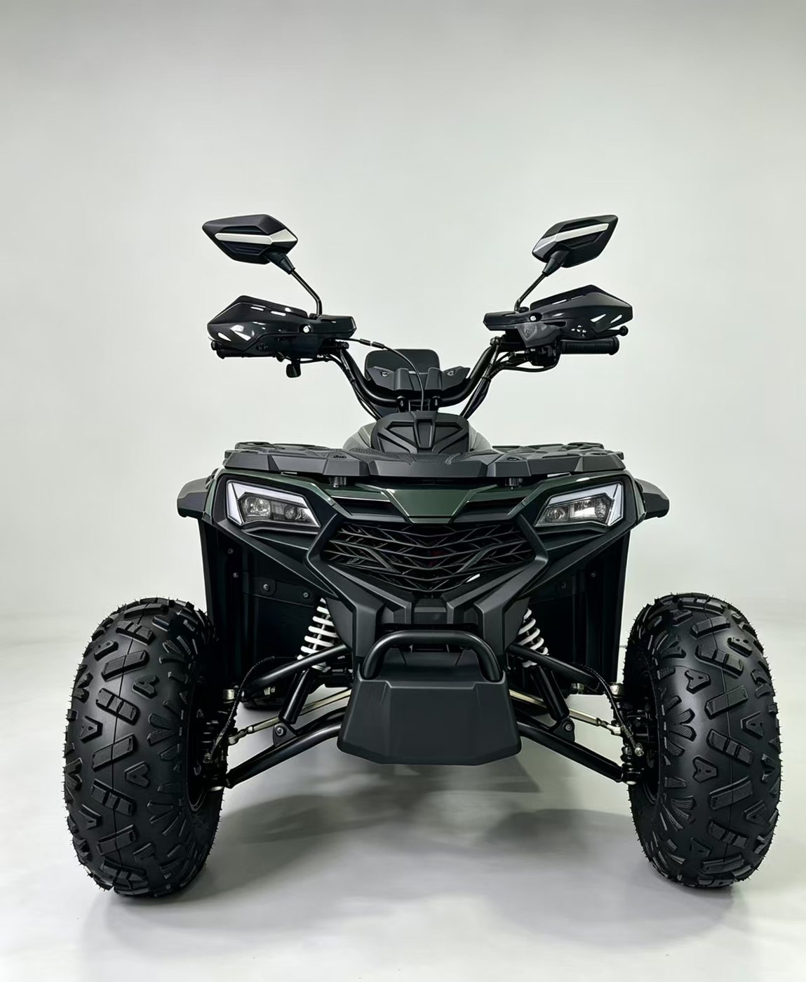 WANYU Varko 125U, ATV de gasolina de 125 cc — Vista frontal con faros LED